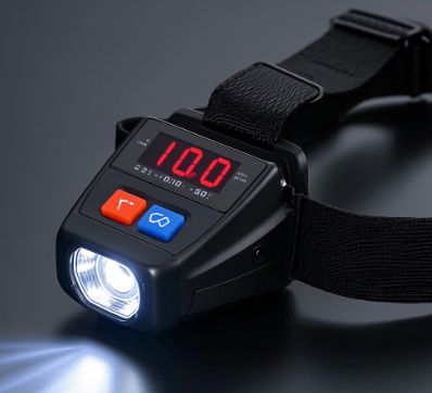 数码显示挥手感应探照头灯的解决方案